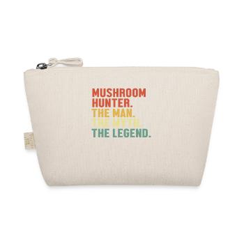 Pilzjäger Mann Mythos Legende Pilz sammeln - Bio-Täschchen - Natur - Vorne
