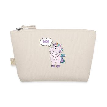 Déclaration Licorne Drôle sarcastique disant NON - Trousse biologique - nature - Devant