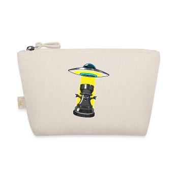 Spaceship Chess Piece Tower Chess - Organic Pouch - nature - Front