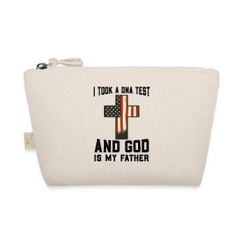 God Christ Christian Saying - Organic Pouch - nature - Front