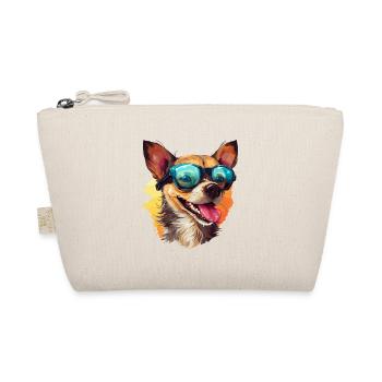 Chihuahua coloré portant des lunettes de soleil amoureux des chiens - Trousse biologique - nature - Devant