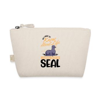 Cadeau de phoque Phoque Lion de mer - Trousse biologique - nature - Devant