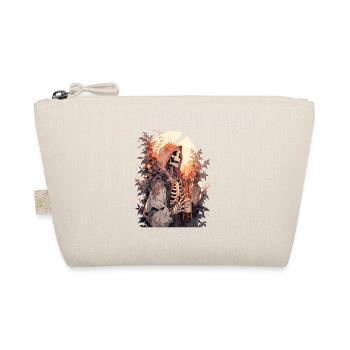 Skull Skull Skull Skeleton Bone - Organic Pouch - nature - Front