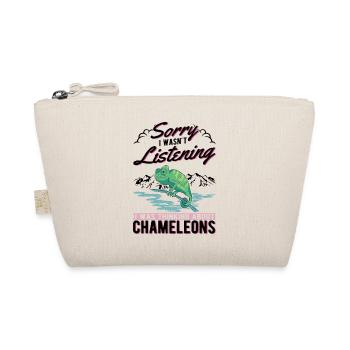 Chameleon Gift Idea Chameleon - Organic Pouch - nature - Front