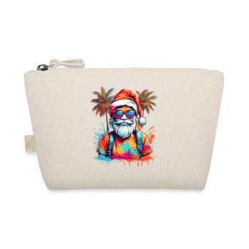 Cool Santa Claus with palm trees - Organic Pouch - nature - Front
