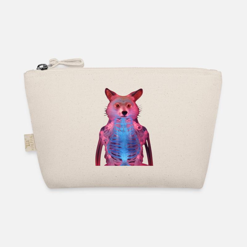 Leuchtender Fuchs mit Neon-Effekt Bio-Täschchen