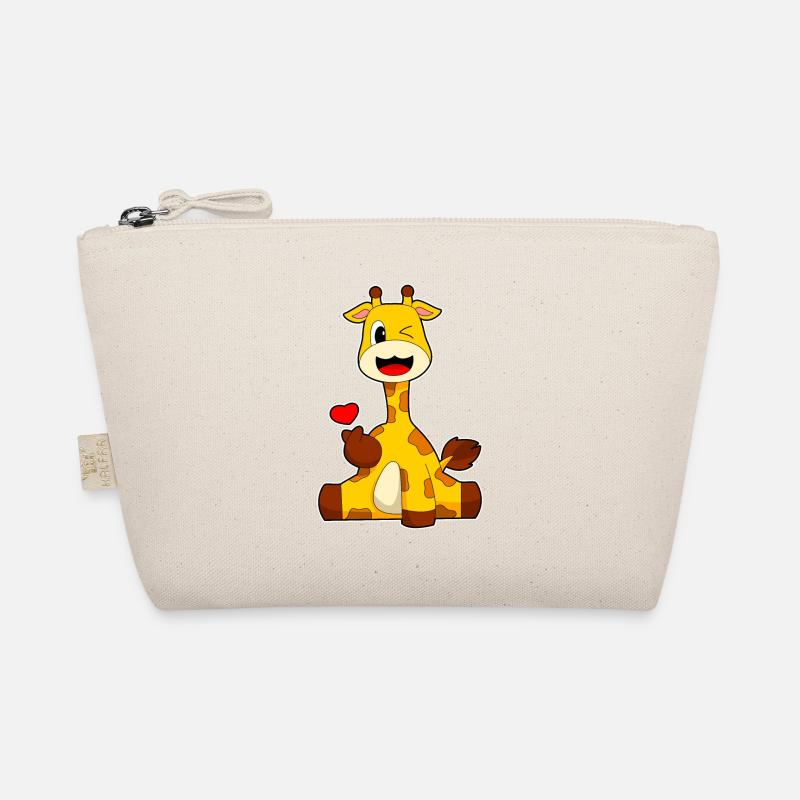 Giraffe Herz Bio-Täschchen