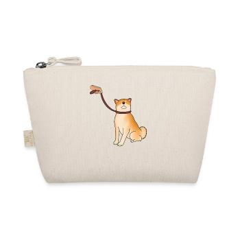 Shiba Inu Ddog being stubborn, Dog Lover - Organic Pouch - nature - Front