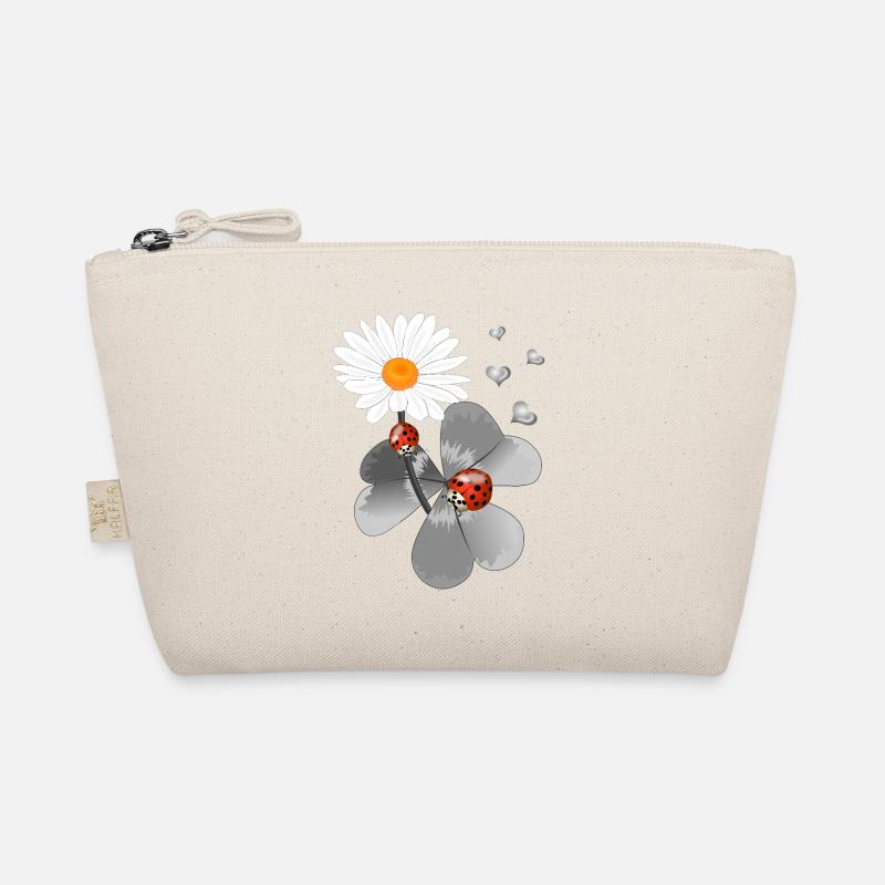 Clover with ladybug Organic Pouch