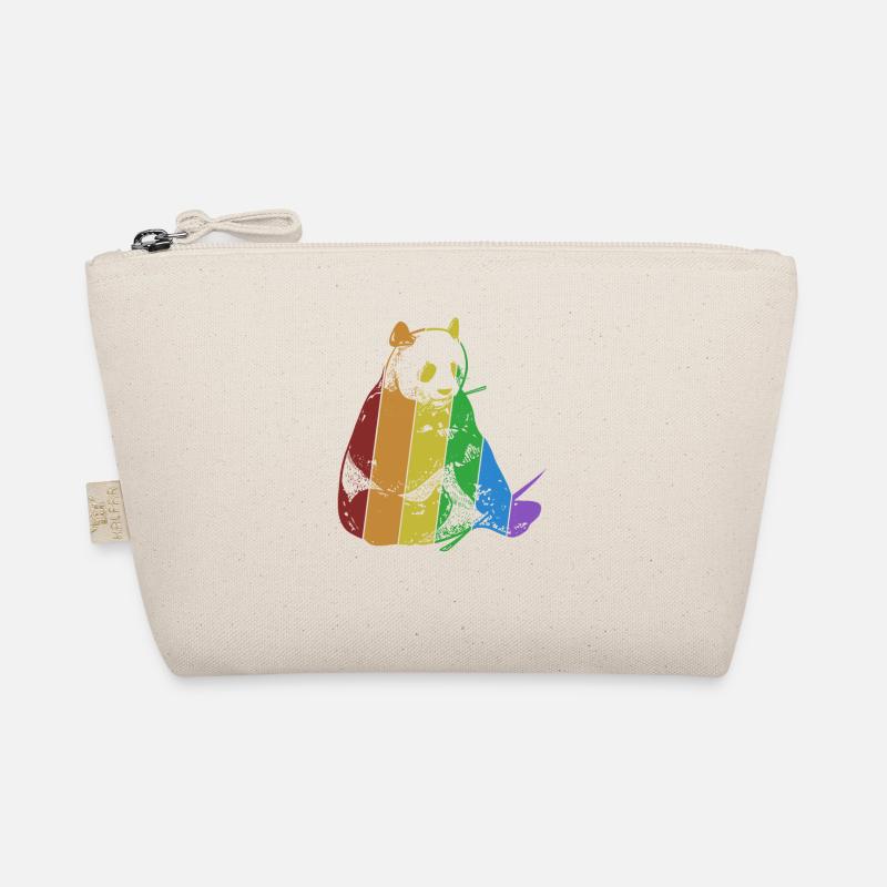 Panda LGBT Arc-en-ciel Panda Ours Ami Amant Géant Trousse biologique