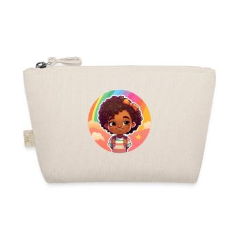 Joli visage d’enfant avec fond arc-en-ciel - Trousse biologique - nature - Devant