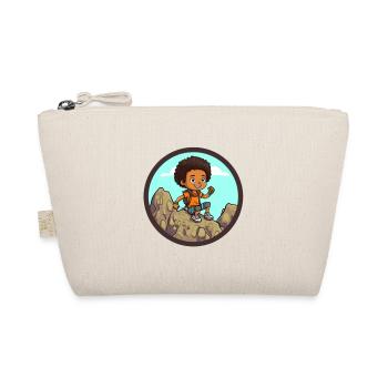 Afro Black Kid Young Girl Empowerment Girl - Organic Pouch - nature - Front