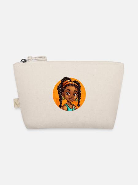 Illustration élégante d’afro-héroïne - Trousse biologique - nature - Devant