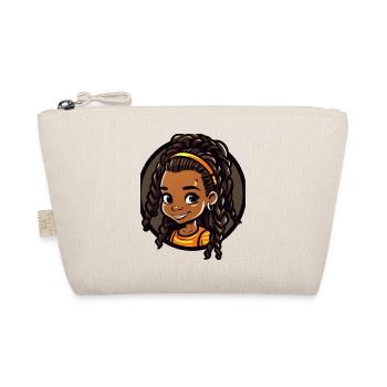 Vivid Child Portrait Illustration - Organic Pouch - nature - Front
