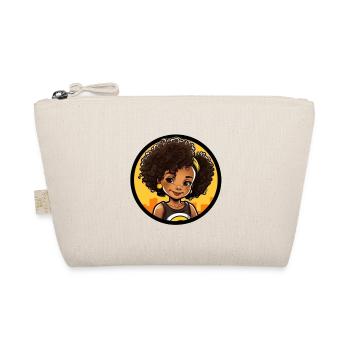Vivid Afro-style cartoon illustration - Organic Pouch - nature - Front