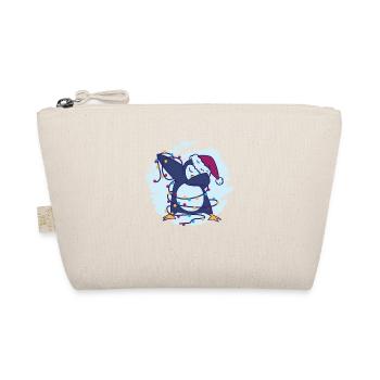Christmas Dabbing Penguin Santa Dab Dance - Organic Pouch - nature - Front