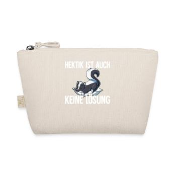 Hektik Ist Auch Keine Lösung - Bio-Täschchen - Natur - Vorne