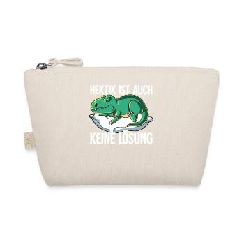 Hektik Ist Auch Keine Lösung - Bio-Täschchen - Natur - Vorne