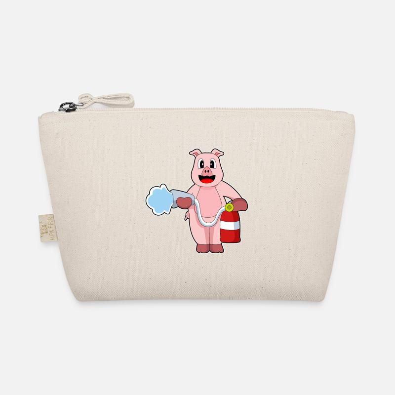 Pig Firefighter Fire Hose Organic Pouch