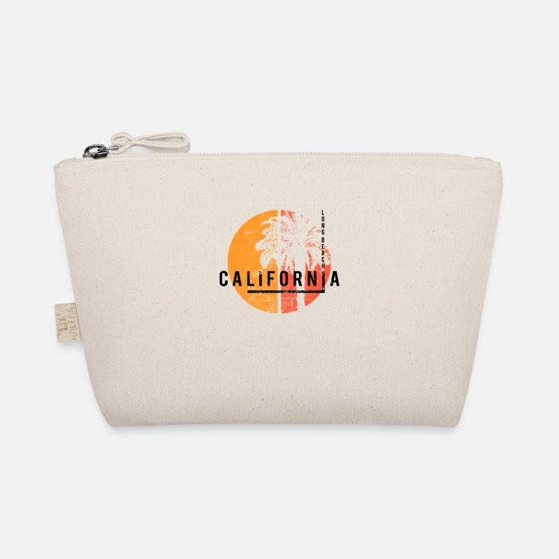Long Beach California Cool Native Palm Tree Organic Pouch