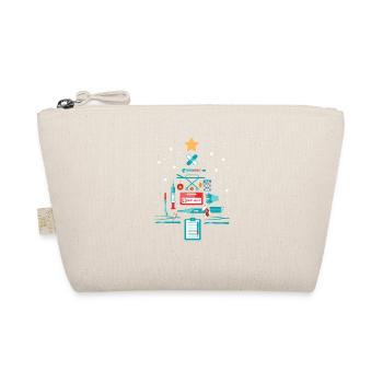 Nurse Christmas Tree RN Registered - Organic Pouch - nature - Front