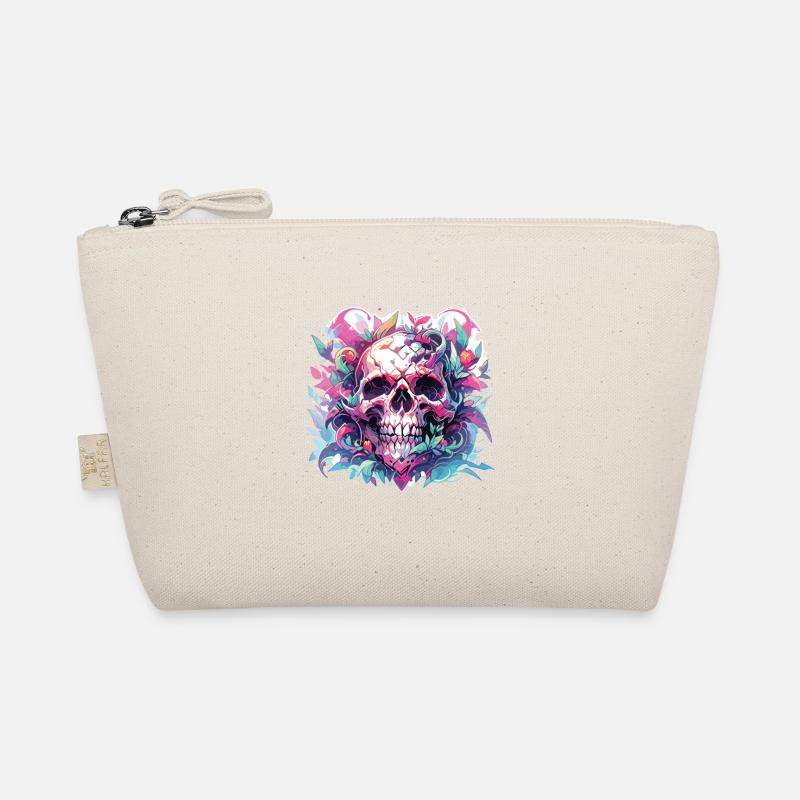 Totenkopf - Bio-Täschchen - Natur