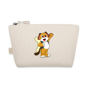 Dog Student Backpack School - Organic Pouch - nature - Front