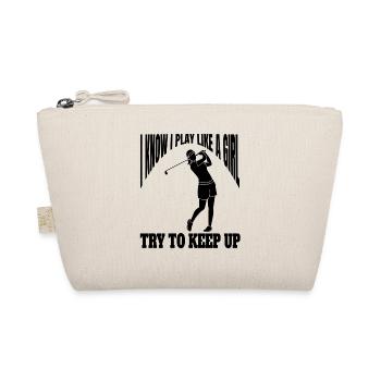 Golfer, golf, golf, golf club, golf course - Organic Pouch - nature - Front