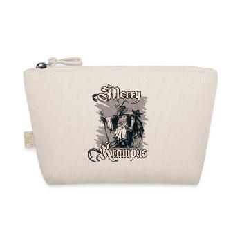 Horror Krampus T-Shirt Böser Weihnachtsbrauch - Bio-Täschchen - Natur - Vorne