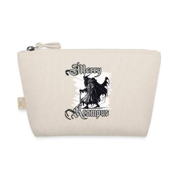 Horror Krampus T-Shirt Süddeutsch Weihnachtsmann - Bio-Täschchen - Natur - Vorne