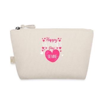 Happy Valentine's Day Be Mine Cute Herzen V-Day - Bio-Täschchen - Natur - Vorne