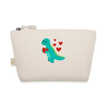Saint-Valentin Dinosaure Heart Funny Animal Love - Trousse biologique - nature - Devant