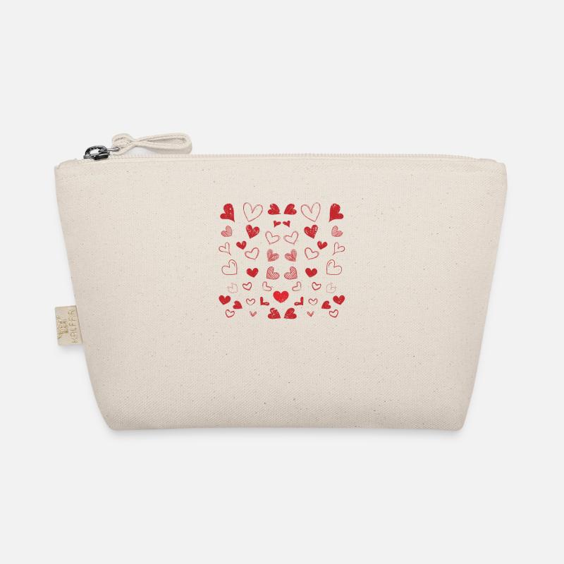 Hearts Pattern Saint-Valentin Mignon Love V-Day Trousse biologique