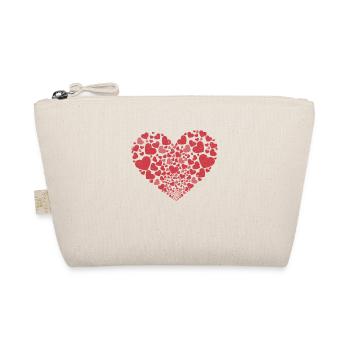 Amour Coeur Graphique Mignon Saint-Valentin Couples - Trousse biologique - nature - Devant