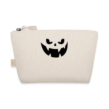 Spooky Pumpkin King: Halloween Jack O'Lantern - Organic Pouch - nature - Front