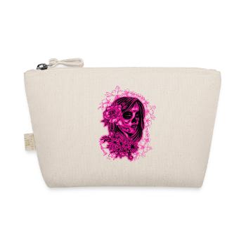 La Catrina Pink - Bio-Täschchen - Natur - Vorne