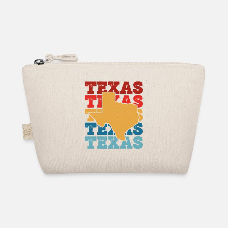 Texas Bunt Retro Weiß Bio-Täschchen