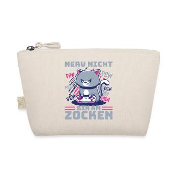 Gaming, Zocken, Videospiel, Grumpy Katze Gamer - Bio-Täschchen - Natur - Vorne