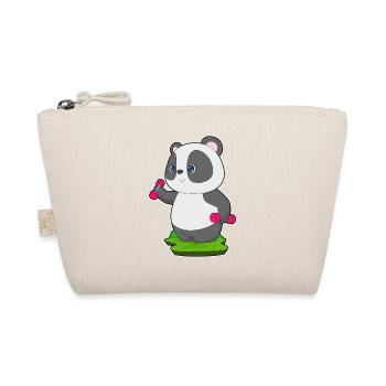 Panda Bodybuilder Dumbbells Bodybuilding - Trousse biologique - nature - Devant