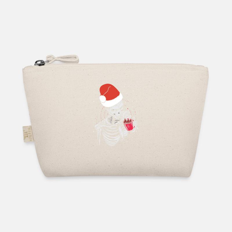 Squelette Chapeau de Père Noël Café Buvant Drôle Trousse biologique