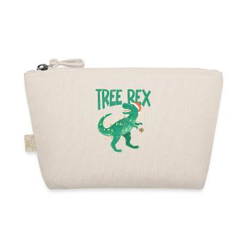 Tree Rex Dinosaur Christmas Pajamas Xmas - Organic Pouch - nature - Front