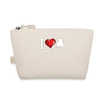Dog Bulldog Dog Owner Gechenkidee - Organic Pouch - nature - Front