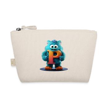 Monstre bleu avec P géant - Trousse biologique - nature - Devant