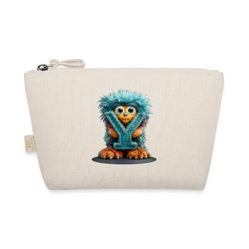 Monstre et avec lettre bleue - Trousse biologique - nature - Devant
