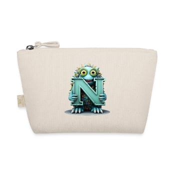 N Colorful with Monster Woven - Organic Pouch - nature - Front