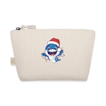 Père Noël Requin Lumières de Noël Drôle - Trousse biologique - nature - Devant