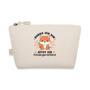 Hurra Ich Bin Jetzt Ein Kindergartenkind Fuchs - Bio-Täschchen - Natur - Vorne
