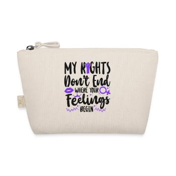 Feminist My Rights Don't End Where - Organic Pouch - nature - Front