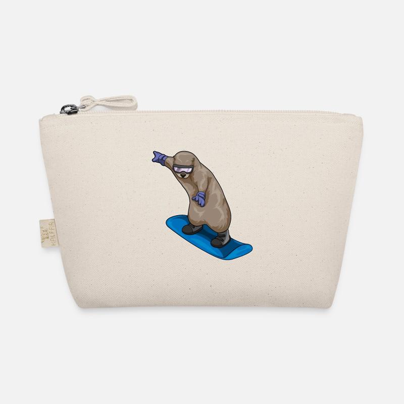 Otter Snowboard Wintersport Bio-Täschchen
