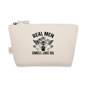 Car Mechanic Real Men Smell Like Oil - Auto Mechan - Organic Pouch - nature - Front